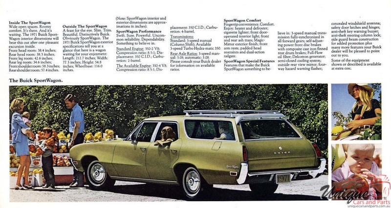 1971 Buick All Models Car Brochure Page 1